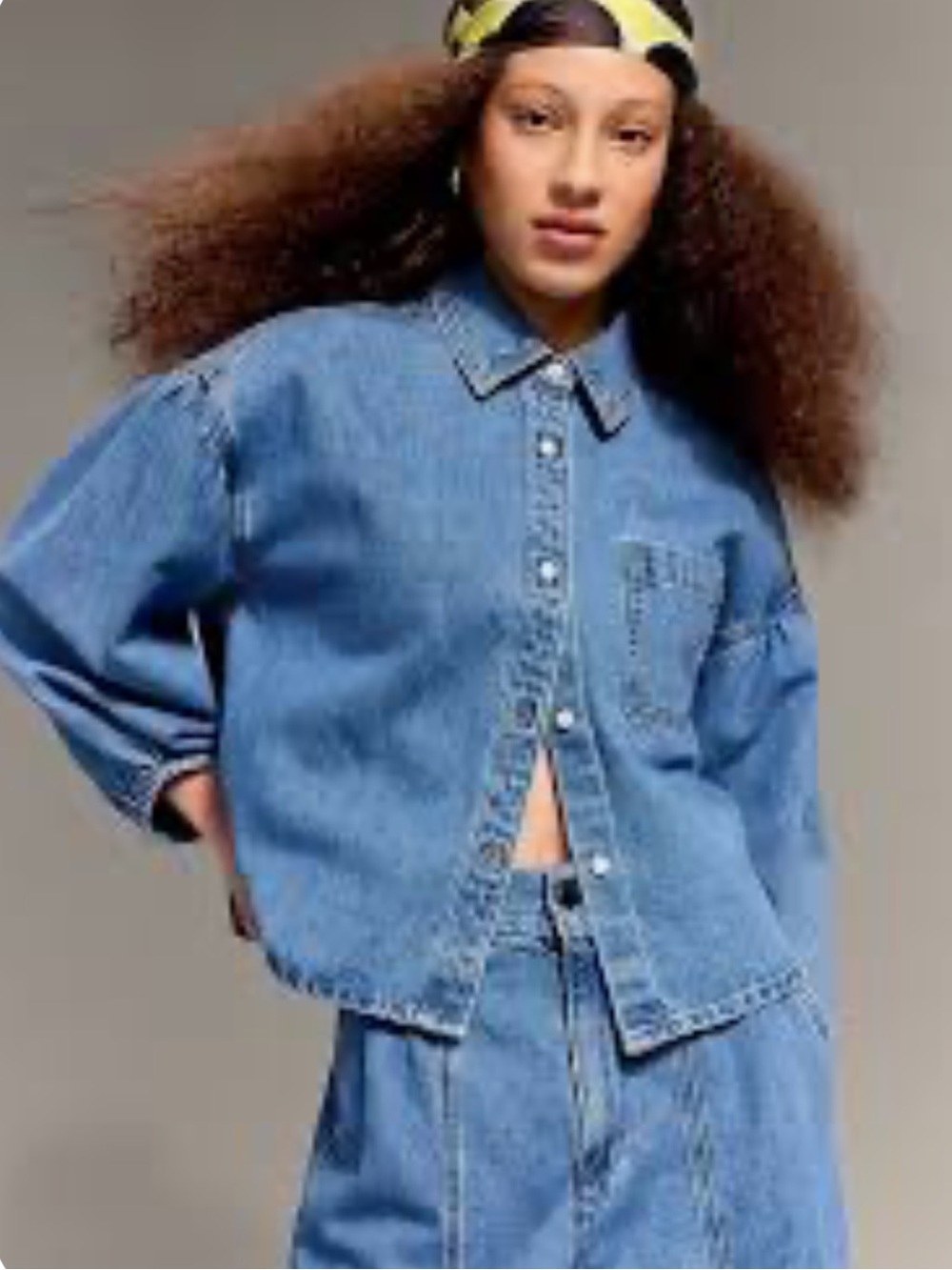 Oversized Denim Button-Front Jean Jacket - Old Navy x Christopher John Rogers